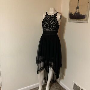 Bebe Black Lace Dress 0
